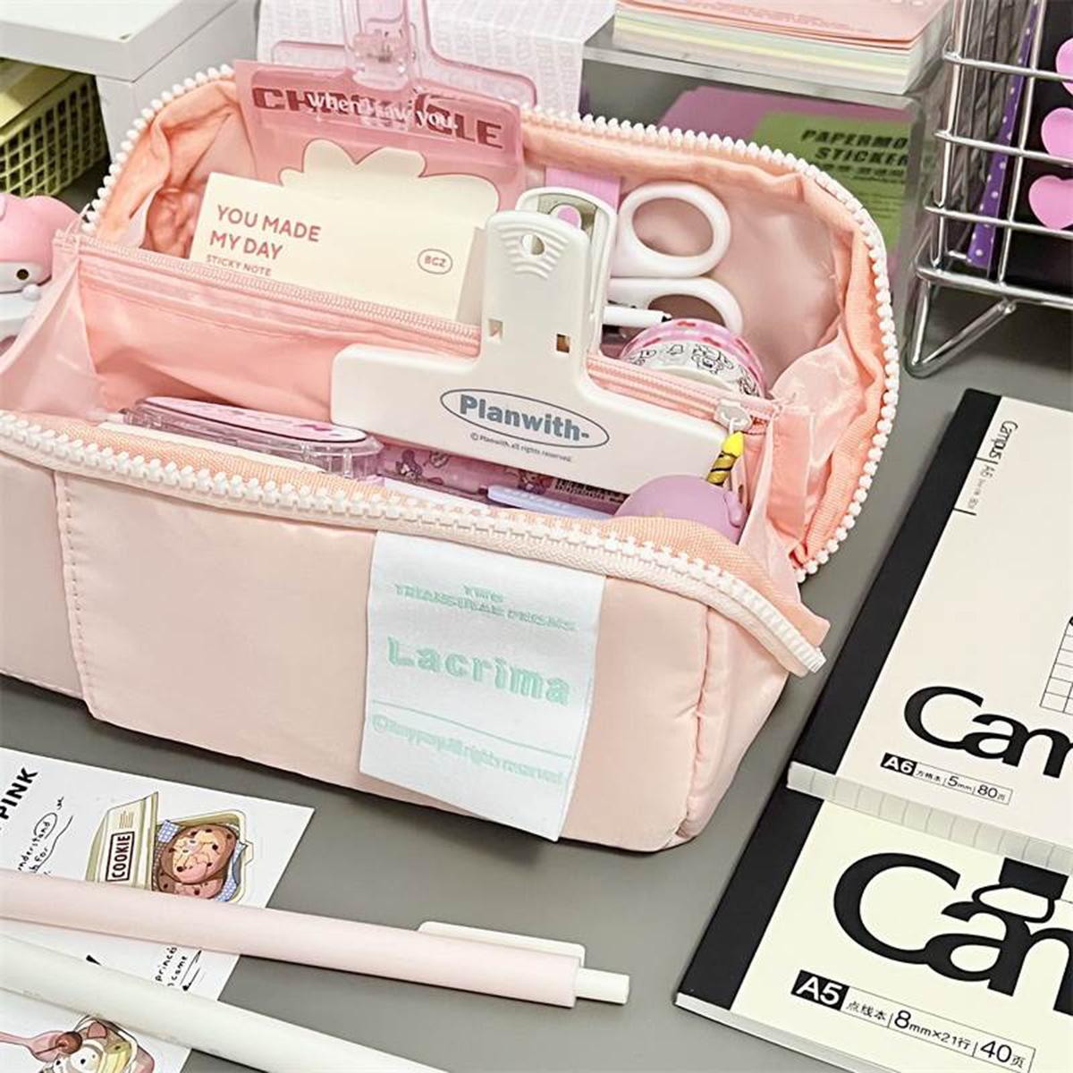 Large Capacity Canvas Pen Bag Kawaii Pencil Case Korean Stationery Back To School Cute Supplies Ladies Cosmetic Bag Stationery
Large Capacity Canvas Pen Bag Kawaii Pencil Case Korean Stationery Back To School Cute Supplies Ladies Cosmetic Bag Stationery