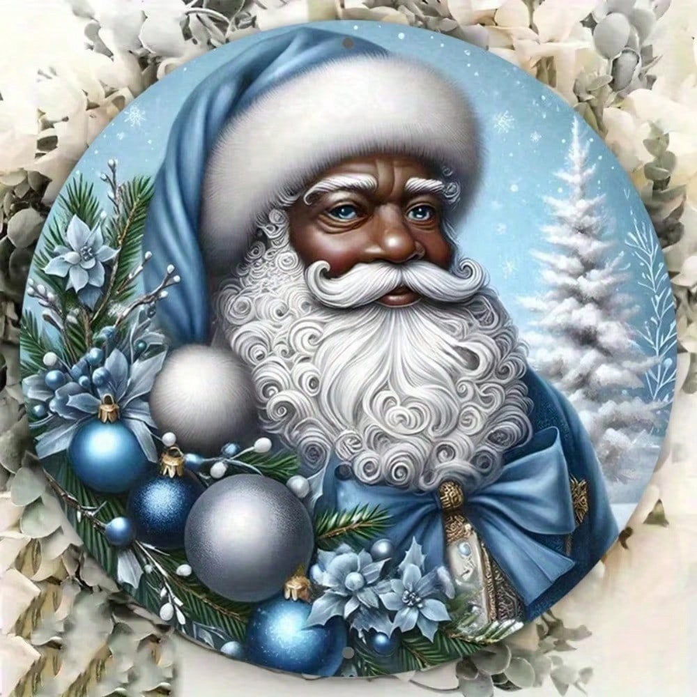 8x8 Round Black Santa Tin Sign Christmas Wreath Metal Wall Decor Home Holiday 20x20 різнокольоровий
8x8 Round Black Santa Tin Sign Christmas Wreath Metal Wall Decor Home Holiday 20x20 різнокольоровий