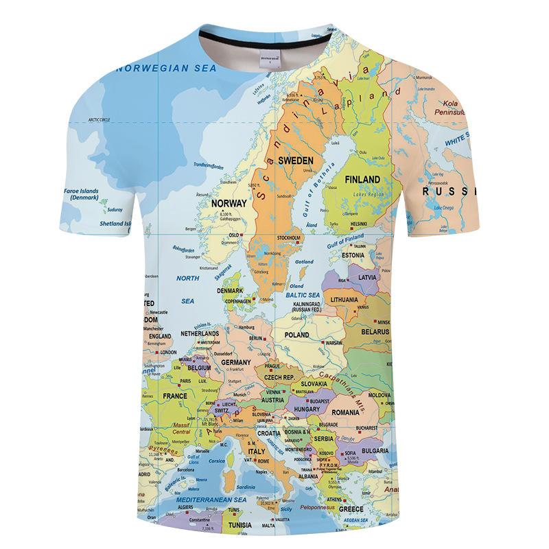 Мужская летняя новая футболка с коротким рукавом Summer Map Series 3D XXL
Мужская летняя новая футболка с коротким рукавом Summer Map Series 3D XXL
