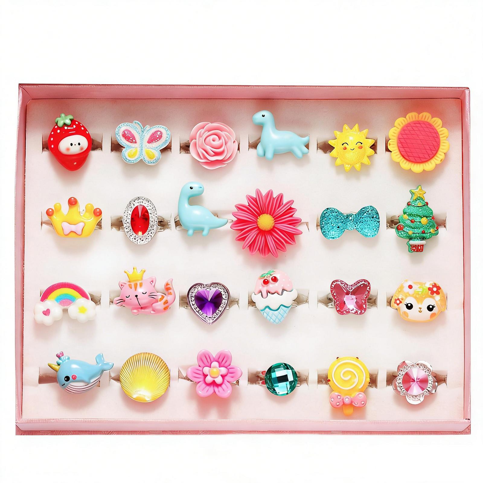 Little Girl Rings In Box Adjustable One Size
Little Girl Rings In Box Adjustable One Size