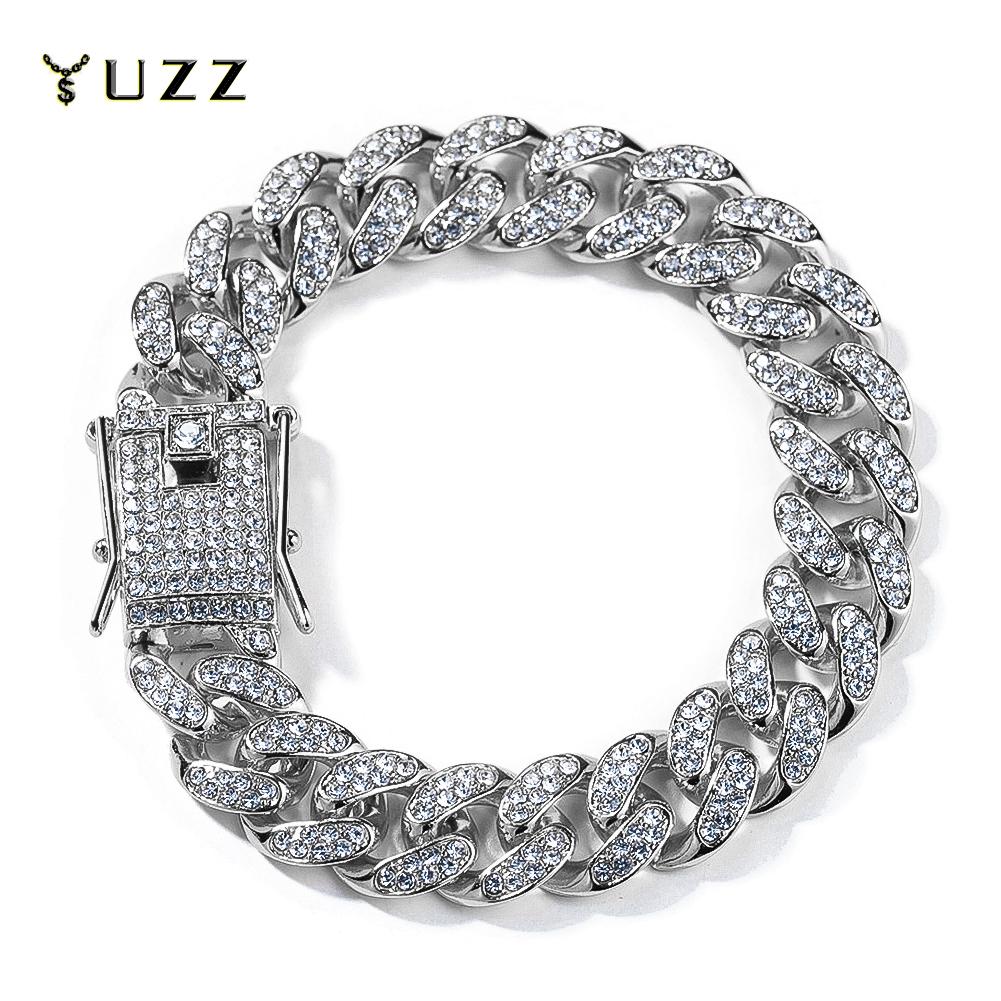 New Miami Iced Out Cuban Link Chain Bracelet For Men&Women Full Rhinestones Charms Hip Hop Jewelry 13mm Crystal Chain Party Gift 7inch(18cm)
New Miami Iced Out Cuban Link Chain Bracelet For Men&Women Full Rhinestones Charms Hip Hop Jewelry 13mm Crystal Chain Party Gift 7inch(18cm)