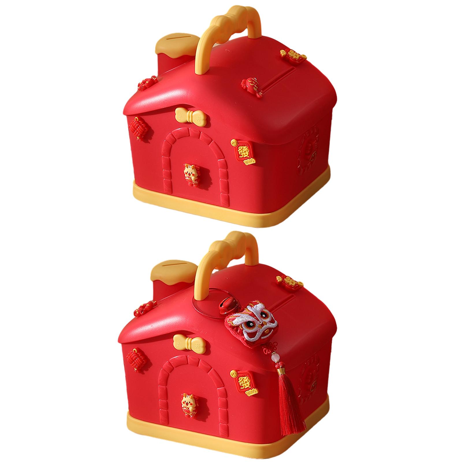 Chinese New Year Red House Kids Money Bank Decorative Accessory Cute Spring Festival Ornament for Living Room Lightweight
Chinese New Year Red House Kids Money Bank Decorative Accessory Cute Spring Festival Ornament for Living Room Lightweight