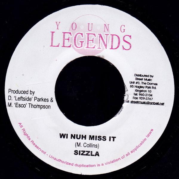 7inch Record SIZZLA - Wi Nuh Miss It NONE Young Legends 2007 Jamaica Reggae, Ska & Dub Used
7inch Record SIZZLA - Wi Nuh Miss It NONE Young Legends 2007 Jamaica Reggae, Ska & Dub Used