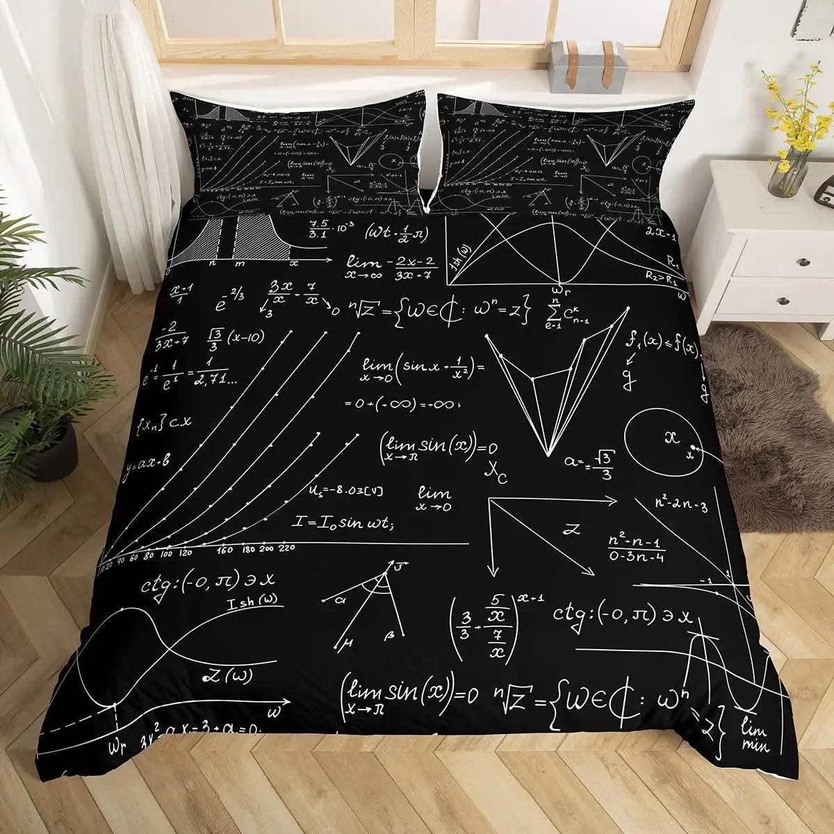 Math Duvet Cover Computing Formula Bedding Set Watercolor Geometry Art Comforter Cover Mathematical Formula Bed Set Twin Queen EU SK(260*220cm)3pcs
Math Duvet Cover Computing Formula Bedding Set Watercolor Geometry Art Comforter Cover Mathematical Formula Bed Set Twin Queen EU SK(260*220cm)3pcs