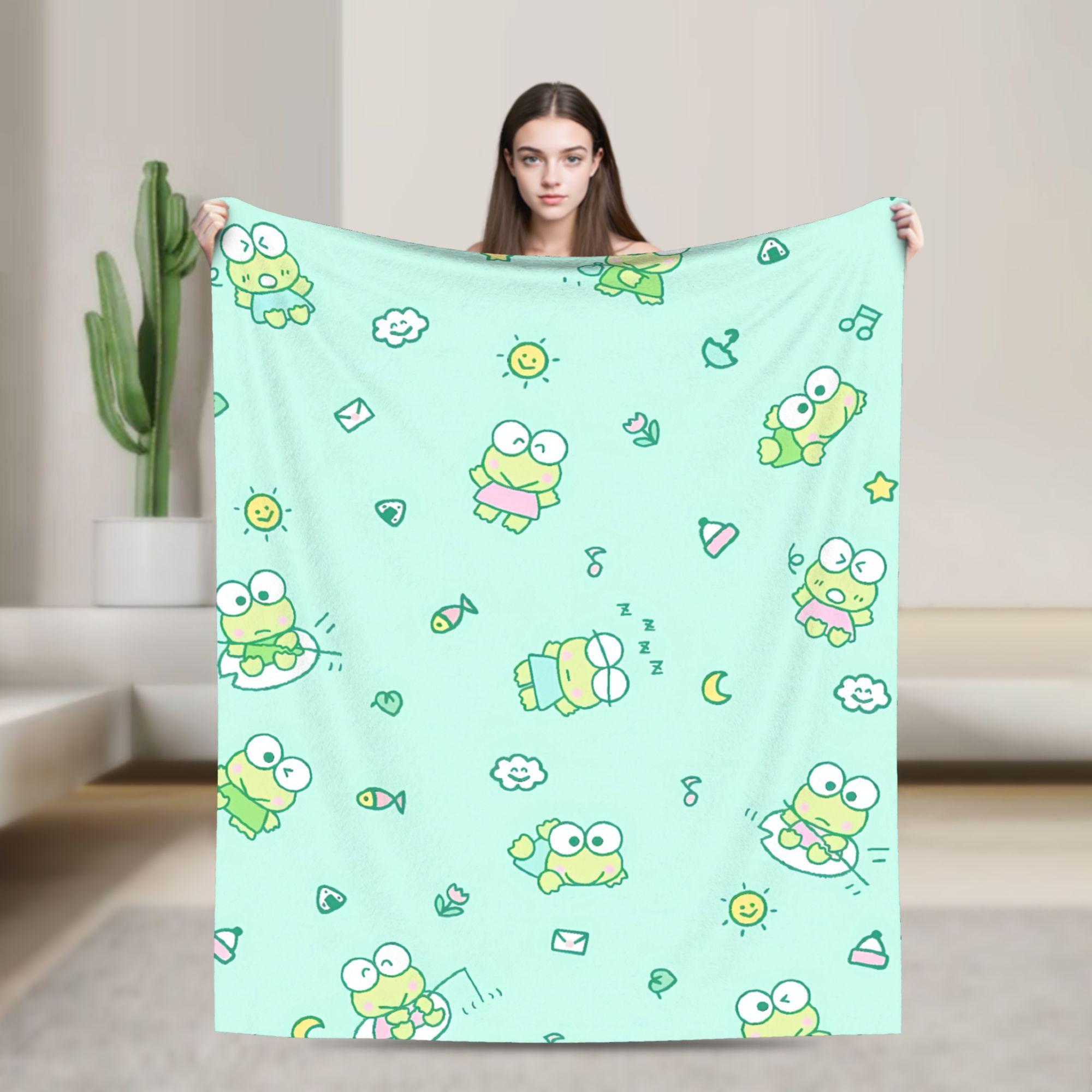 Keroppis Flannel Blankets Winter Cute Frog Warm Soft Throw Blanket for Kids Adult Living Room Novelty Bedspread Sofa Bed Cover 75cmx90cm чёрный
Keroppis Flannel Blankets Winter Cute Frog Warm Soft Throw Blanket for Kids Adult Living Room Novelty Bedspread Sofa Bed Cover 75cmx90cm чёрный