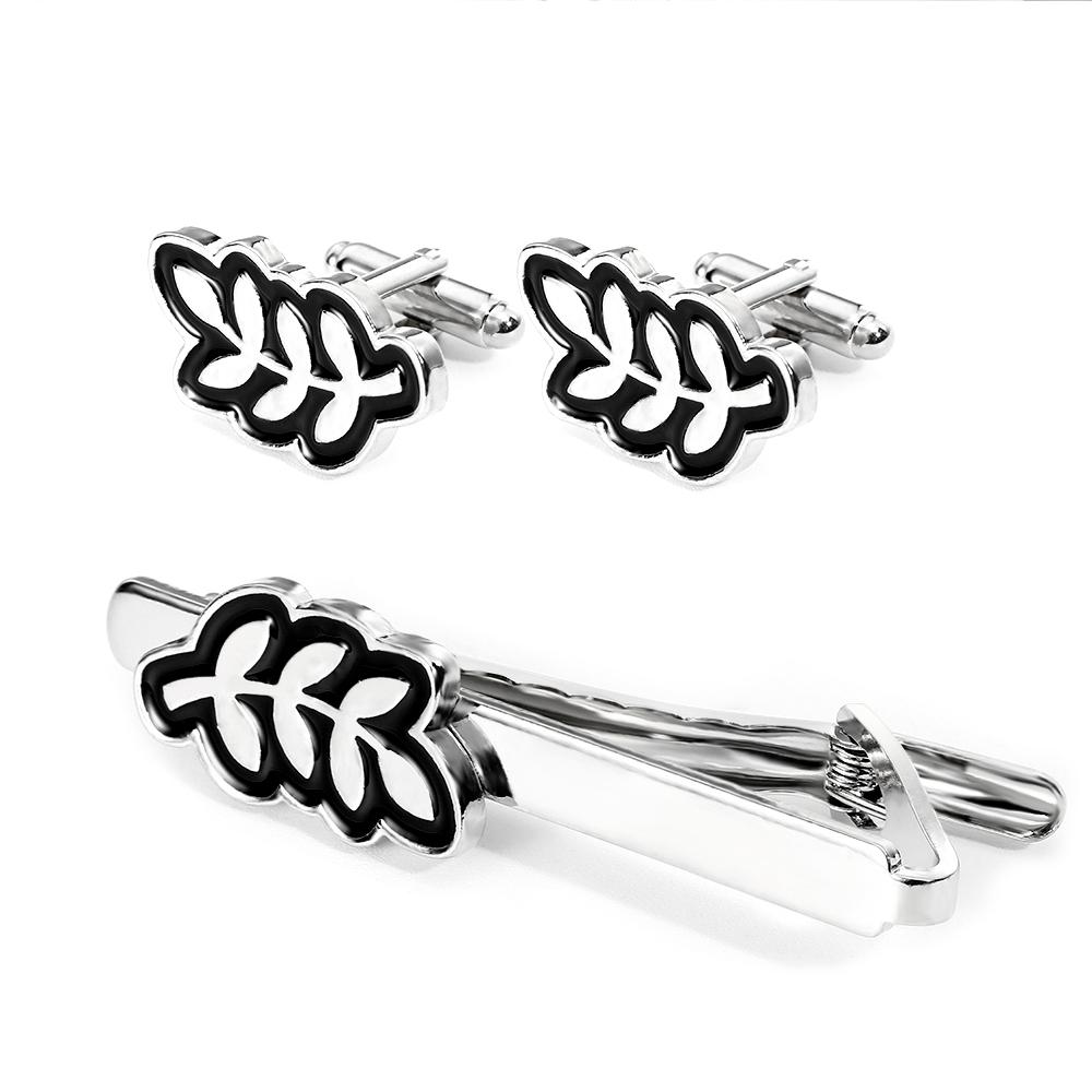 Funny Mens Olive Branch Shaped Design Cufflinks&Tie Clip Set Symbol of Peace Jewelry Sleeve Button
Funny Mens Olive Branch Shaped Design Cufflinks&Tie Clip Set Symbol of Peace Jewelry Sleeve Button