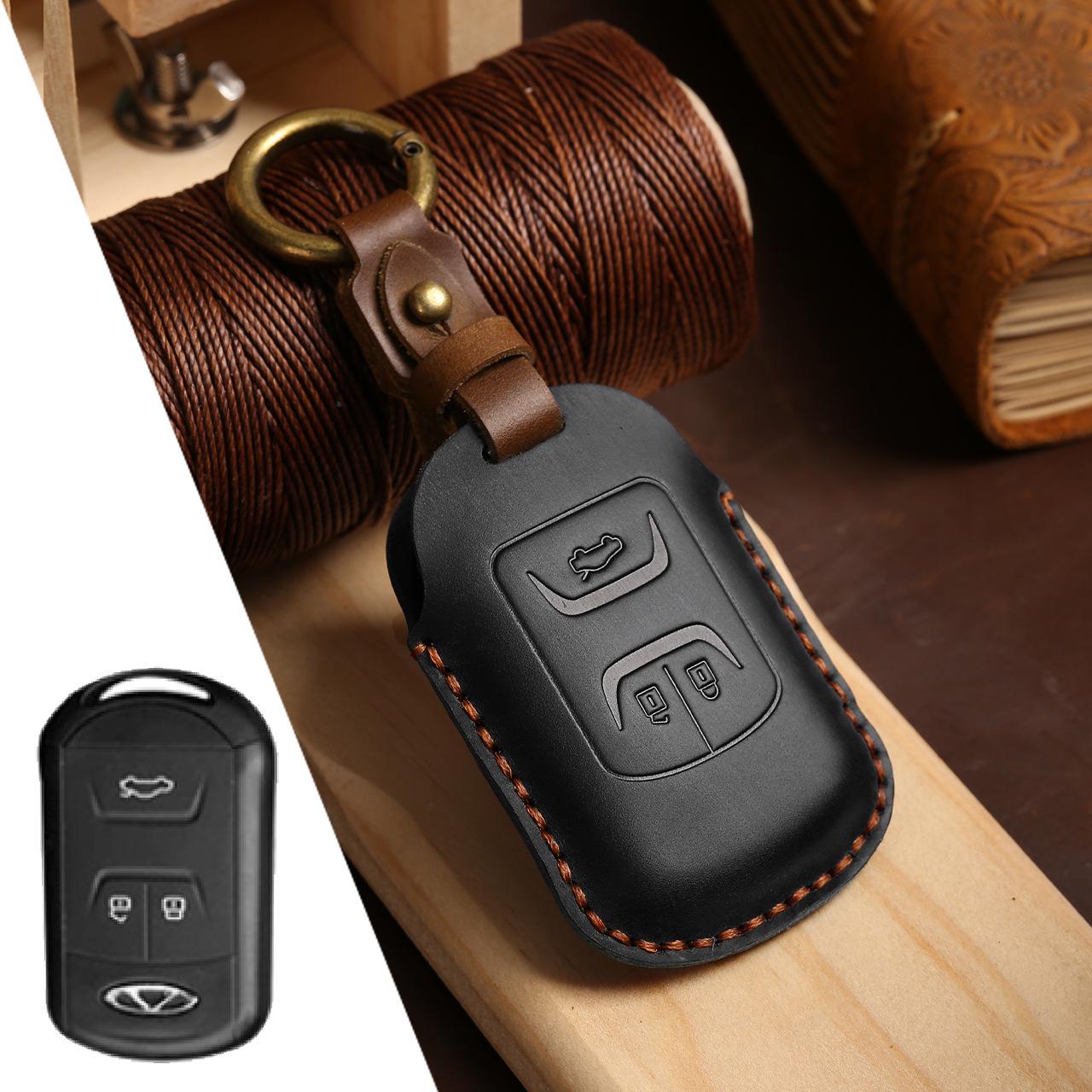 Chery Key Case: Retro Crazy Horse Leather for Tiggo 7, Arrizo 5, Little Ant, Fengyun 2 чёрный
Chery Key Case: Retro Crazy Horse Leather for Tiggo 7, Arrizo 5, Little Ant, Fengyun 2 чёрный
