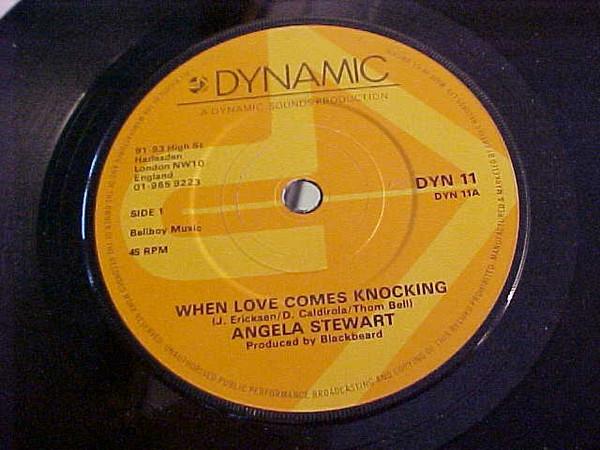 7inch Record ANGELA STEWART When Love Comes Knocking DYN11 Dynamic 1982 UK Reggae Ska Dub Used
7inch Record ANGELA STEWART When Love Comes Knocking DYN11 Dynamic 1982 UK Reggae Ska Dub Used