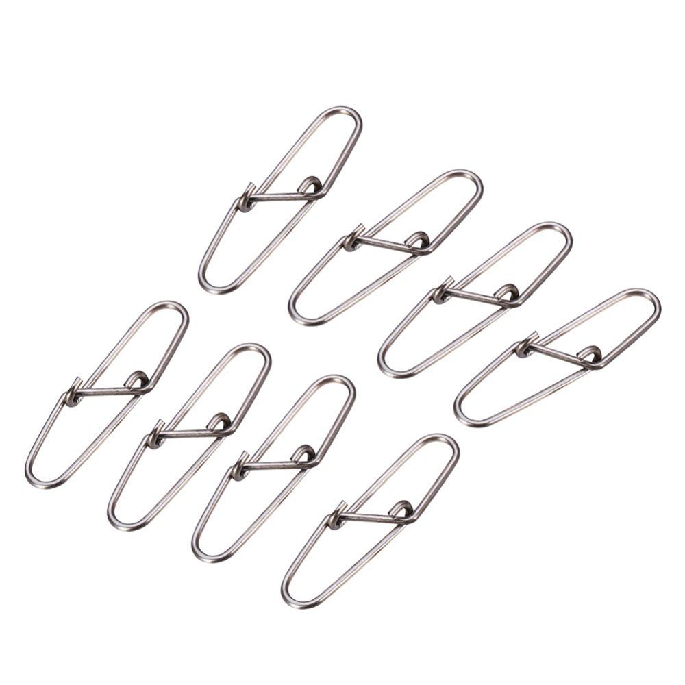 100PCS Stainless Steel Fishing Safety Snaps 0# 1# 2# Fishing Cross Lock Snaps Sea Fishing 1#
100PCS Stainless Steel Fishing Safety Snaps 0# 1# 2# Fishing Cross Lock Snaps Sea Fishing 1#