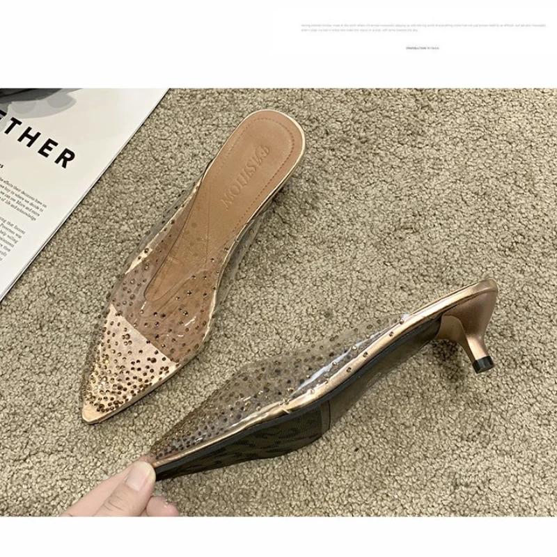 Туфли на каблуке «рюмочка» с кристаллами, прозрачные босоножки, женские сексуальные тапочки с открытым носком, серебристо-шампанского цвета, с острым носком, босоножки на среднем высоком каблуке для женщин 35 золотой
Туфли на каблуке «рюмочка» с кристаллами, прозрачные босоножки, женские сексуальные тапочки с открытым носком, серебристо-шампанского цвета, с острым носком, босоножки на среднем высоком каблуке для женщин 35 золотой