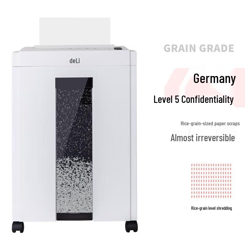 Deli P-5 Micro-Cut Commercial Office Paper Shredder, 8-Sheet, 23L Bin, 10-Min Continuous Run CN plug (adapter included)
Deli P-5 Micro-Cut Commercial Office Paper Shredder, 8-Sheet, 23L Bin, 10-Min Continuous Run CN plug (adapter included)