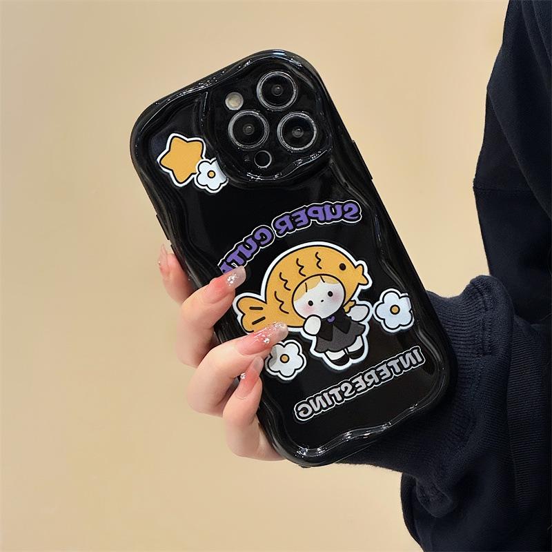 Zhitai Full-Cover Silicone iPhone Case: Fits iPhone 15/14/13Pro/12, Cream & Cartoon Design iPhone 16 Pro Max
Zhitai Full-Cover Silicone iPhone Case: Fits iPhone 15/14/13Pro/12, Cream & Cartoon Design iPhone 16 Pro Max
