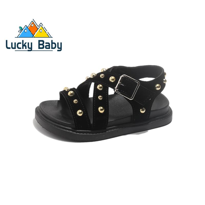 Summer New Kids Sandals Girls Princess Rivet Sandals Soft Children Beach Shoes Fashion Roman Sandals Size 21-26 Versatile 25
Summer New Kids Sandals Girls Princess Rivet Sandals Soft Children Beach Shoes Fashion Roman Sandals Size 21-26 Versatile 25