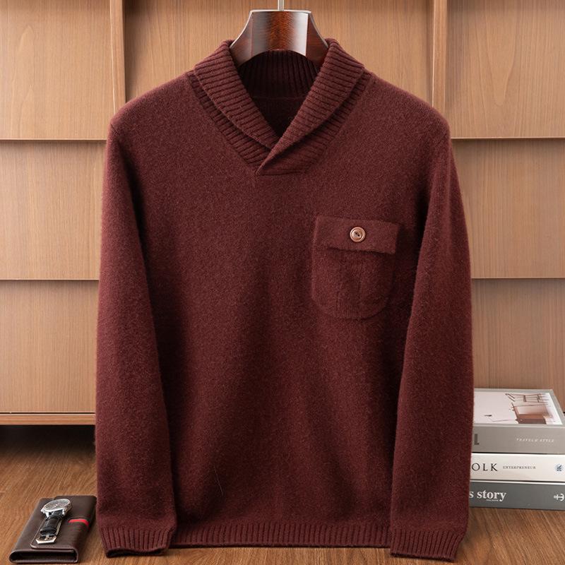 Men s Thick Cashmere Navy Collar Loose Round Neck Pullover - Autumn/Winter Casual Business Knit Layer XXL
Men s Thick Cashmere Navy Collar Loose Round Neck Pullover - Autumn/Winter Casual Business Knit Layer XXL
