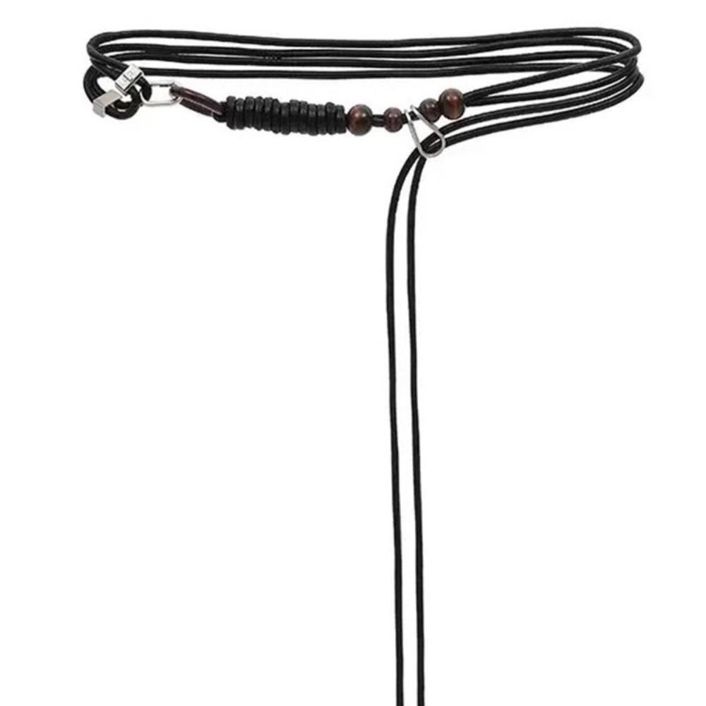 Adjustable Wooden Beads Belt PU Leather Black Braided Waist Chain New Waist Rope for Women
Adjustable Wooden Beads Belt PU Leather Black Braided Waist Chain New Waist Rope for Women