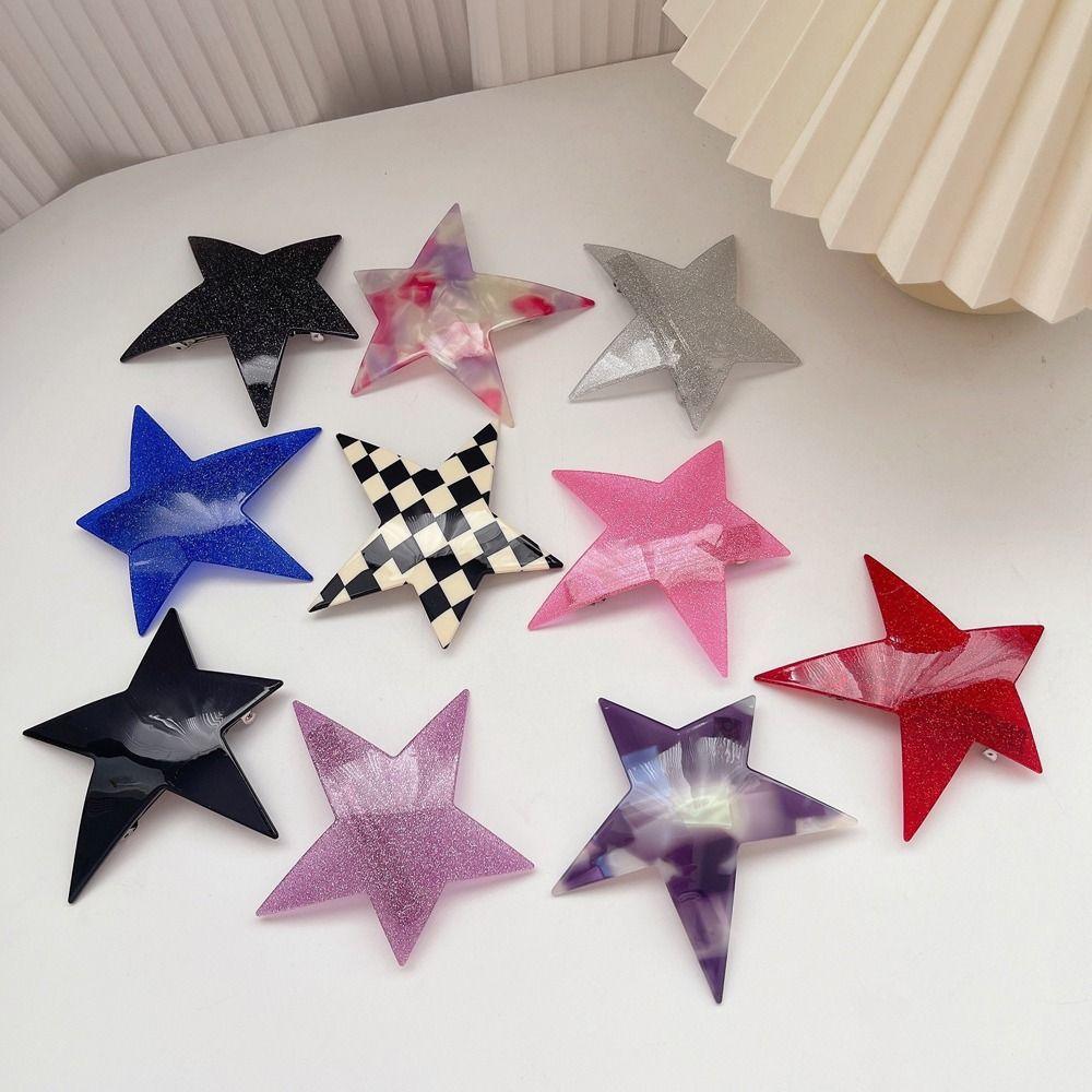 Punk Hairpins Shiny Hair Clips Star Spring Clips Korean Hairgrips Women Hair Clips Ponytail Holder фиолетовый/розовый
Punk Hairpins Shiny Hair Clips Star Spring Clips Korean Hairgrips Women Hair Clips Ponytail Holder фиолетовый/розовый