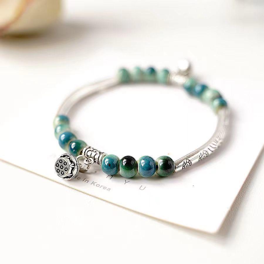 Mori-Style Handmade Ceramic Beaded Bracelet for Women - Ethnic, Fashionable, Fresh, Literary Accessory Standard
Mori-Style Handmade Ceramic Beaded Bracelet for Women - Ethnic, Fashionable, Fresh, Literary Accessory Standard