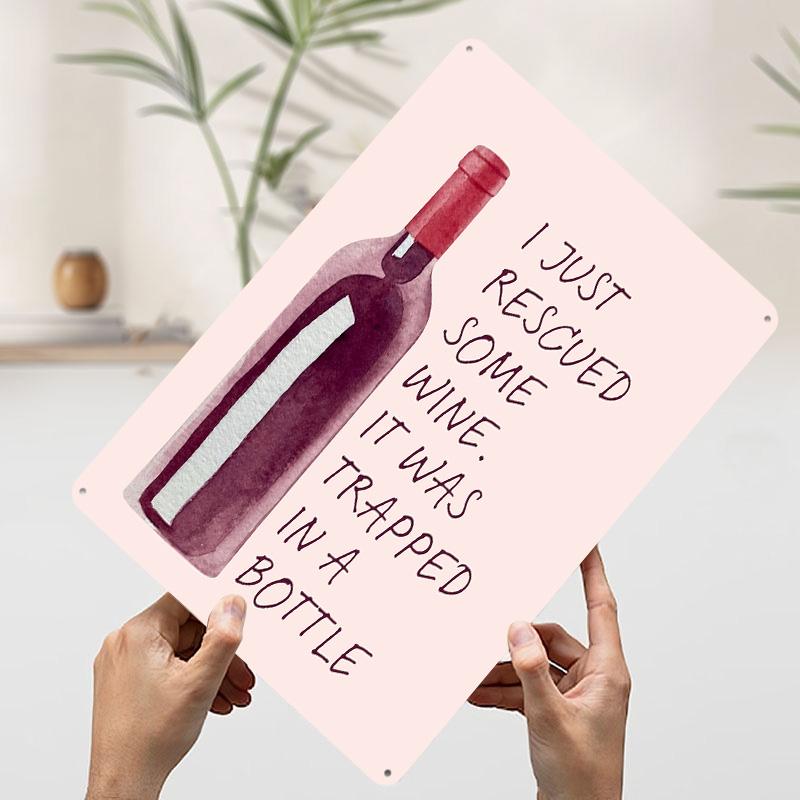 Rescued Wine Watercolor Art Tin Plaque Poster Customized Wall Art Retro Vintage Metal Signs for Man Cave Office Decoration Room 20x30cm(7.8x11.8inch)
Rescued Wine Watercolor Art Tin Plaque Poster Customized Wall Art Retro Vintage Metal Signs for Man Cave Office Decoration Room 20x30cm(7.8x11.8inch)