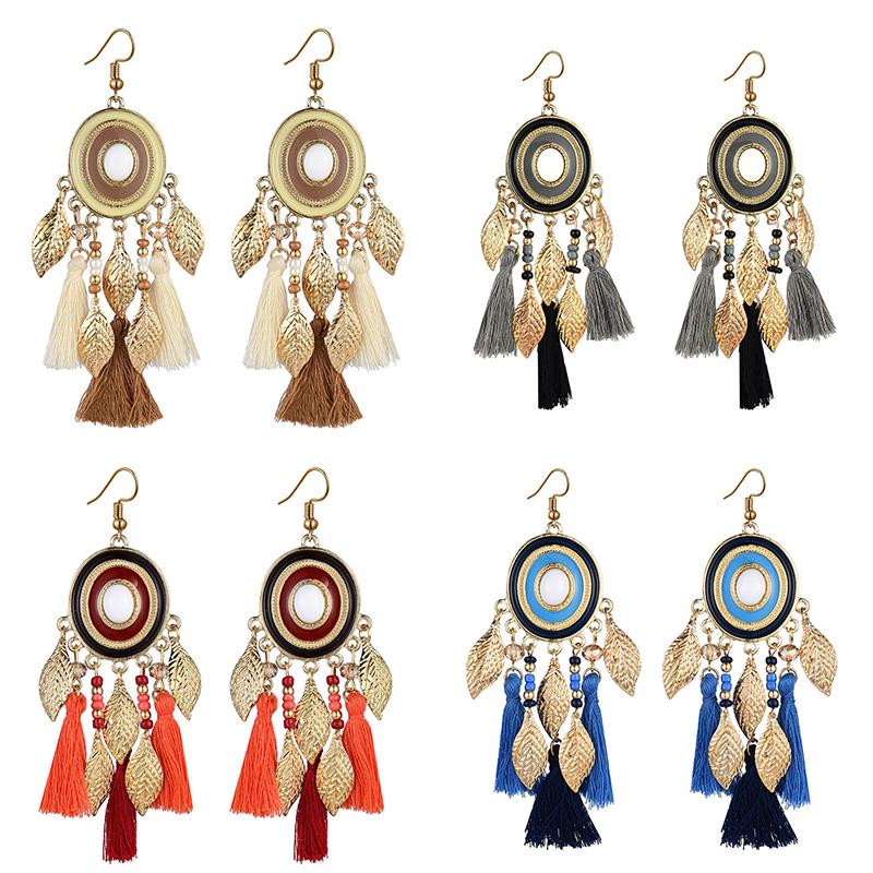 Vintage Ethnic Long Tassels Earrings For Women Boho Gold Color Leaf Drop Exaggerated Dangle Earring Female Party Jewelry
Vintage Ethnic Long Tassels Earrings For Women Boho Gold Color Leaf Drop Exaggerated Dangle Earring Female Party Jewelry