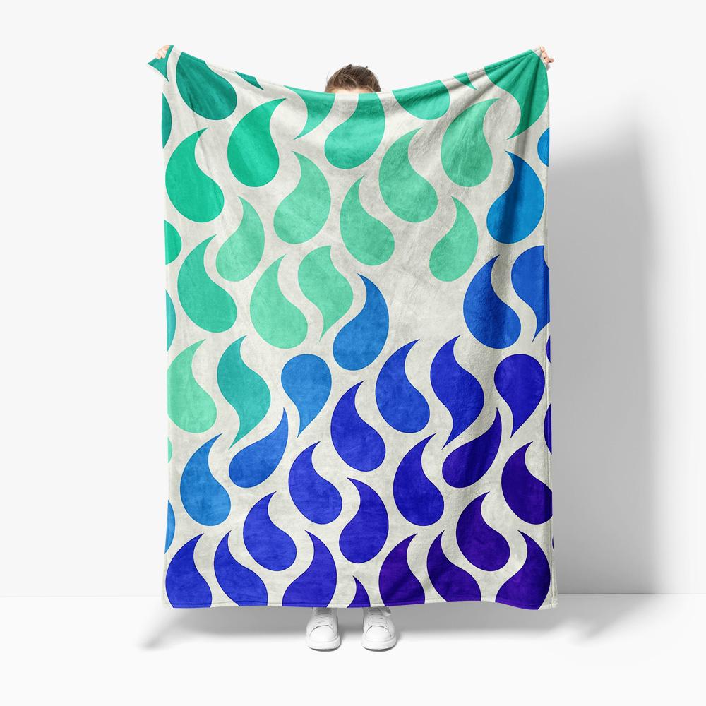 Vivid Color Water Drop Geometric Print Soft Fleece Blanket Throw for Sofa Bed Decoration Gift 75x100cm
Vivid Color Water Drop Geometric Print Soft Fleece Blanket Throw for Sofa Bed Decoration Gift 75x100cm