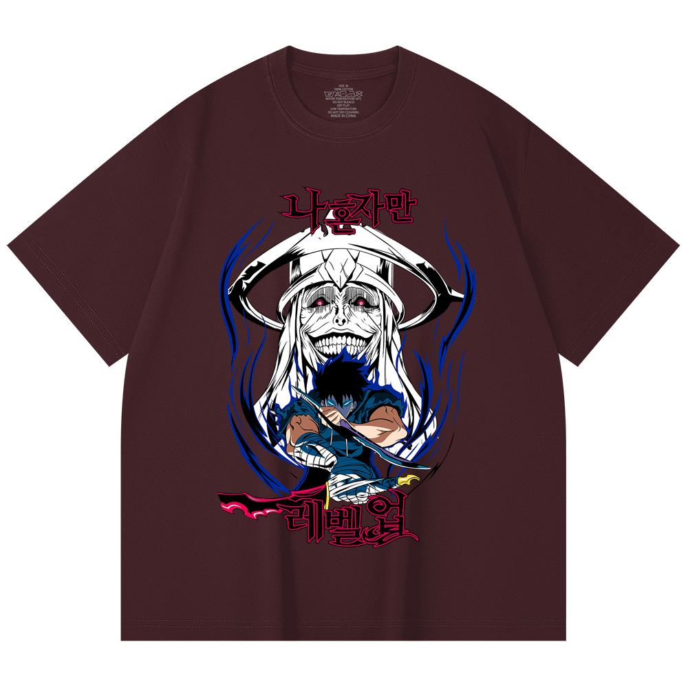 230 Gsm 100% Cotton Solo Leveling V9 Print Unisex Heavy Cotton T Shirt 2XL вина червоного кольору
230 Gsm 100% Cotton Solo Leveling V9 Print Unisex Heavy Cotton T Shirt 2XL вина червоного кольору