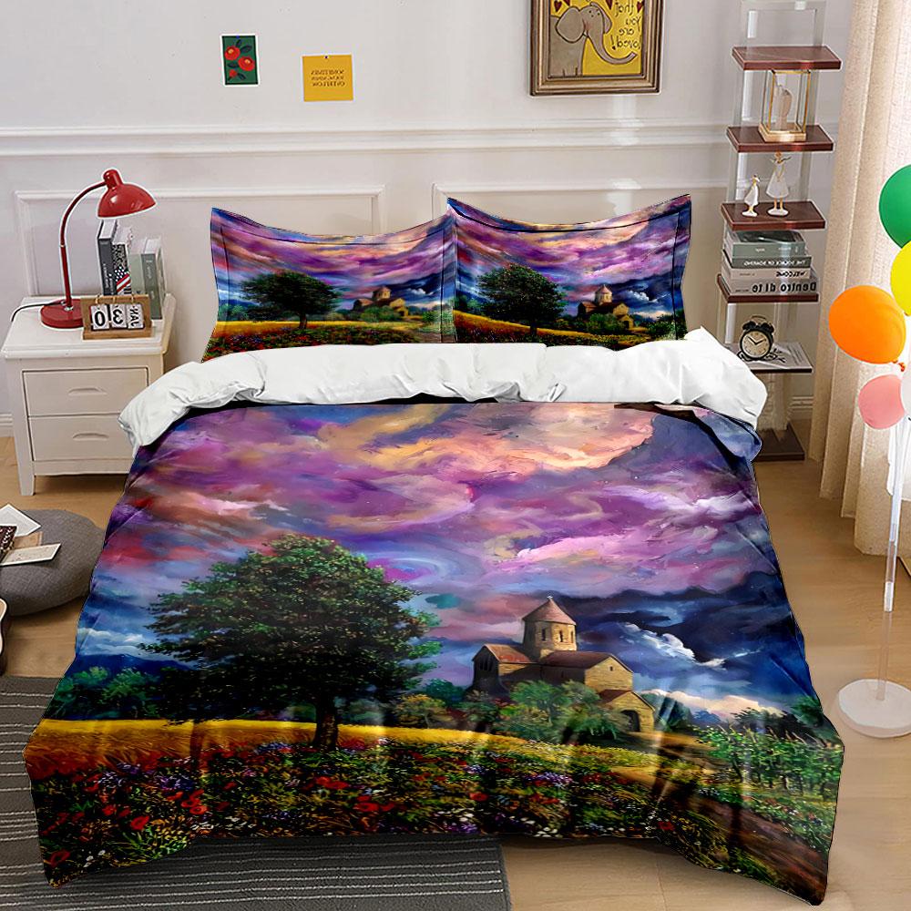 Colorful landscape with trees. Bedding sets Duvet cover sets Duvet covers Pillowcases(1 * Duvet Cover 2 * Pillowcases, without duvet insert) 135x200cm
Colorful landscape with trees. Bedding sets Duvet cover sets Duvet covers Pillowcases(1 * Duvet Cover 2 * Pillowcases, without duvet insert) 135x200cm