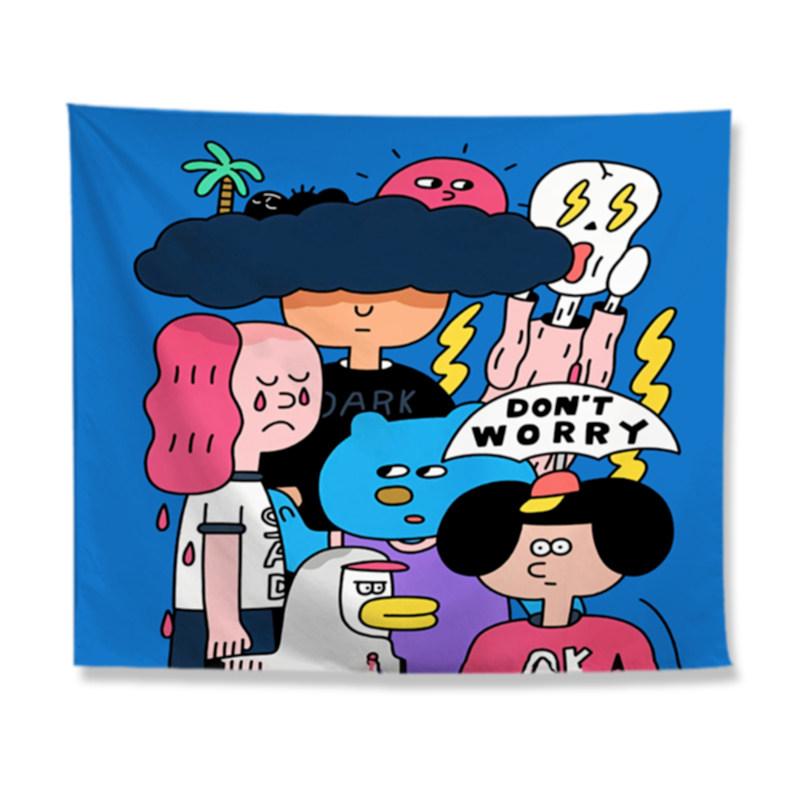 Korean Ins Style Cartoon Pattern Tapestry for Dorm Renovation Bedroom Bedside Wall Decor 74x94cm(29x37in)
Korean Ins Style Cartoon Pattern Tapestry for Dorm Renovation Bedroom Bedside Wall Decor 74x94cm(29x37in)