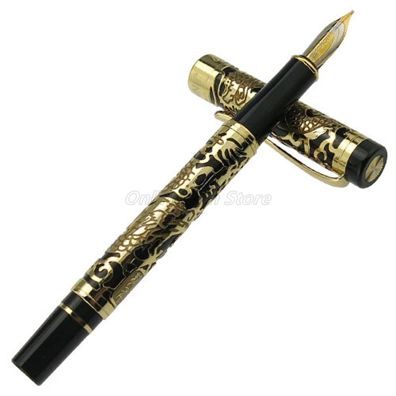 Jinhao 5000 Металевий Дракон Текстура Різьблення Чорний Стовбур Тонкий Перо Fountain Pen Офіс Школа Письмо Подарунок Перо Аксесуар чорний
Jinhao 5000 Металевий Дракон Текстура Різьблення Чорний Стовбур Тонкий Перо Fountain Pen Офіс Школа Письмо Подарунок Перо Аксесуар чорний