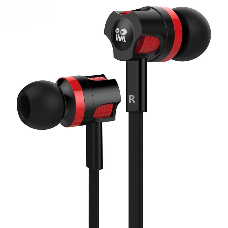 Black And White Stereo In-Ear Headphones With Flat Cable Microphone And In-Line Controls
Black And White Stereo In-Ear Headphones With Flat Cable Microphone And In-Line Controls