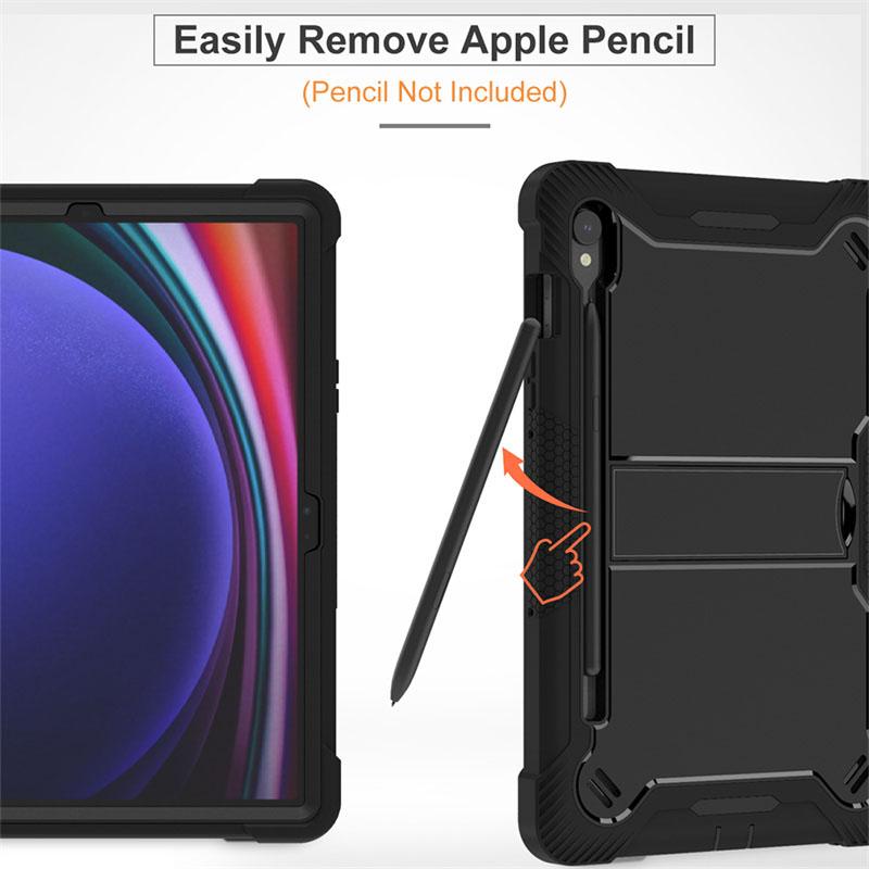 Kickstand Case for Samsung Galaxy Tab S10 FE/S9 FE/S9 Fall Protection Silicone+PC Tablet Cover Black
Kickstand Case for Samsung Galaxy Tab S10 FE/S9 FE/S9 Fall Protection Silicone+PC Tablet Cover Black