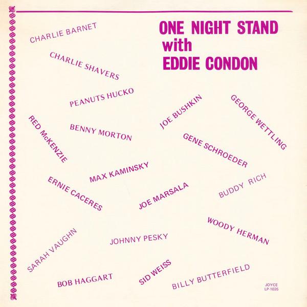 LP Record EDDIE CONDON - One Night Stand With Eddie Condon LP1035 Joyce 1976 US Jazz Used
LP Record EDDIE CONDON - One Night Stand With Eddie Condon LP1035 Joyce 1976 US Jazz Used