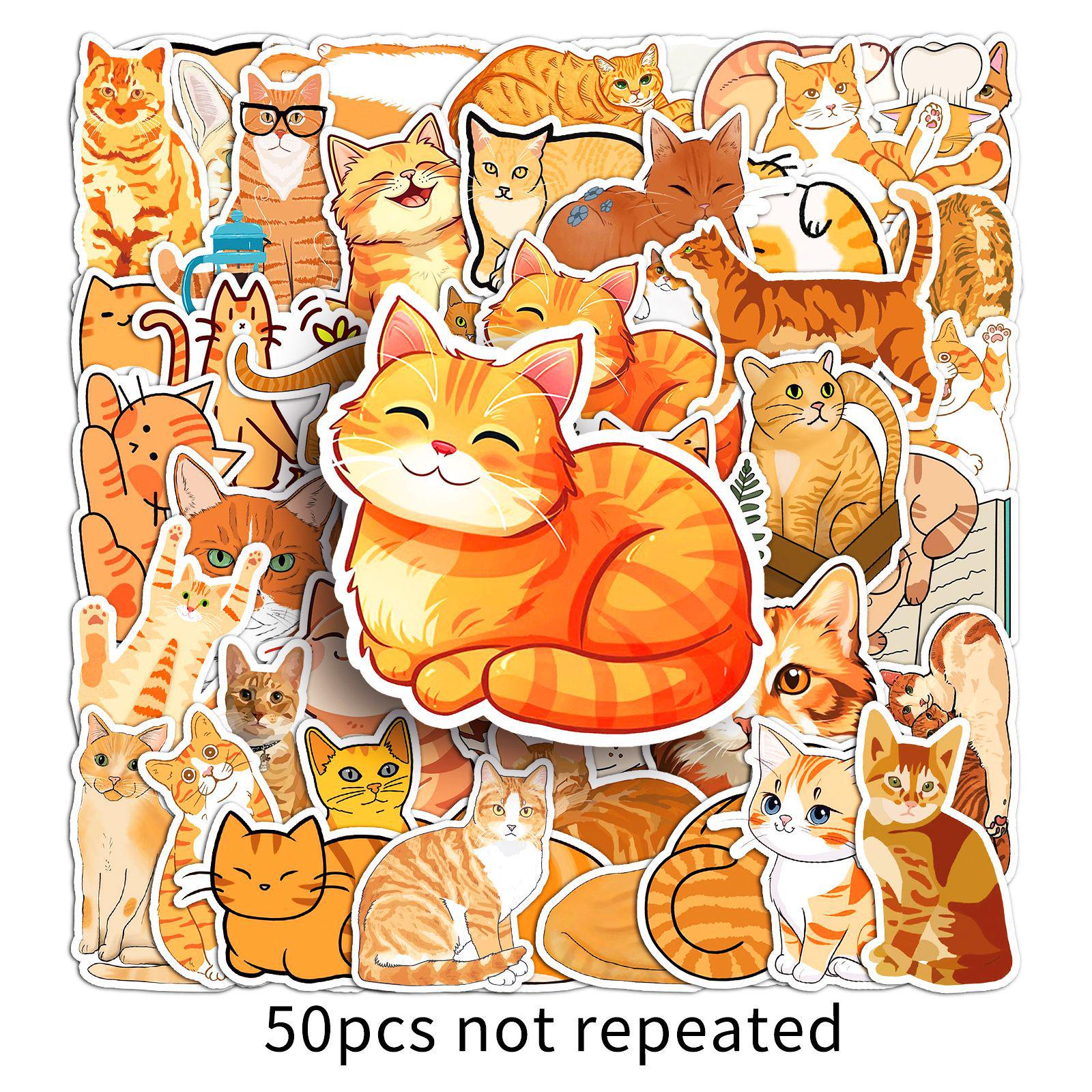 50 Waterproof Cartoon Orange Cat Stickers for Cute Pets, Milk Tea Cups, and Journals
50 Waterproof Cartoon Orange Cat Stickers for Cute Pets, Milk Tea Cups, and Journals