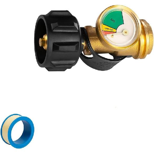 Ninyoon Нова версія манометра пропану для баків 5-100 фунтів, універсальний манометр рівня пропанового бака QCC1, тип детектора витоку -1 з єднання для газового гриля Single Pack
Ninyoon Нова версія манометра пропану для баків 5-100 фунтів, універсальний манометр рівня пропанового бака QCC1, тип детектора витоку -1 з єднання для газового гриля Single Pack