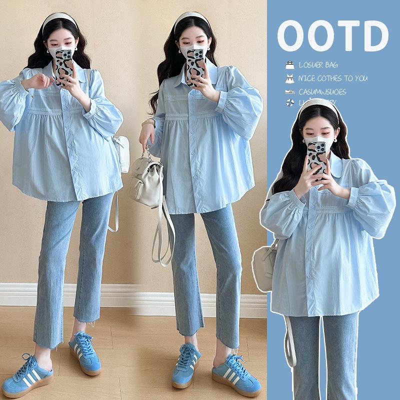 Spring 2023 Maternity Korean Loose-Fit Breastfeeding Blouse 2XL синій
Spring 2023 Maternity Korean Loose-Fit Breastfeeding Blouse 2XL синій