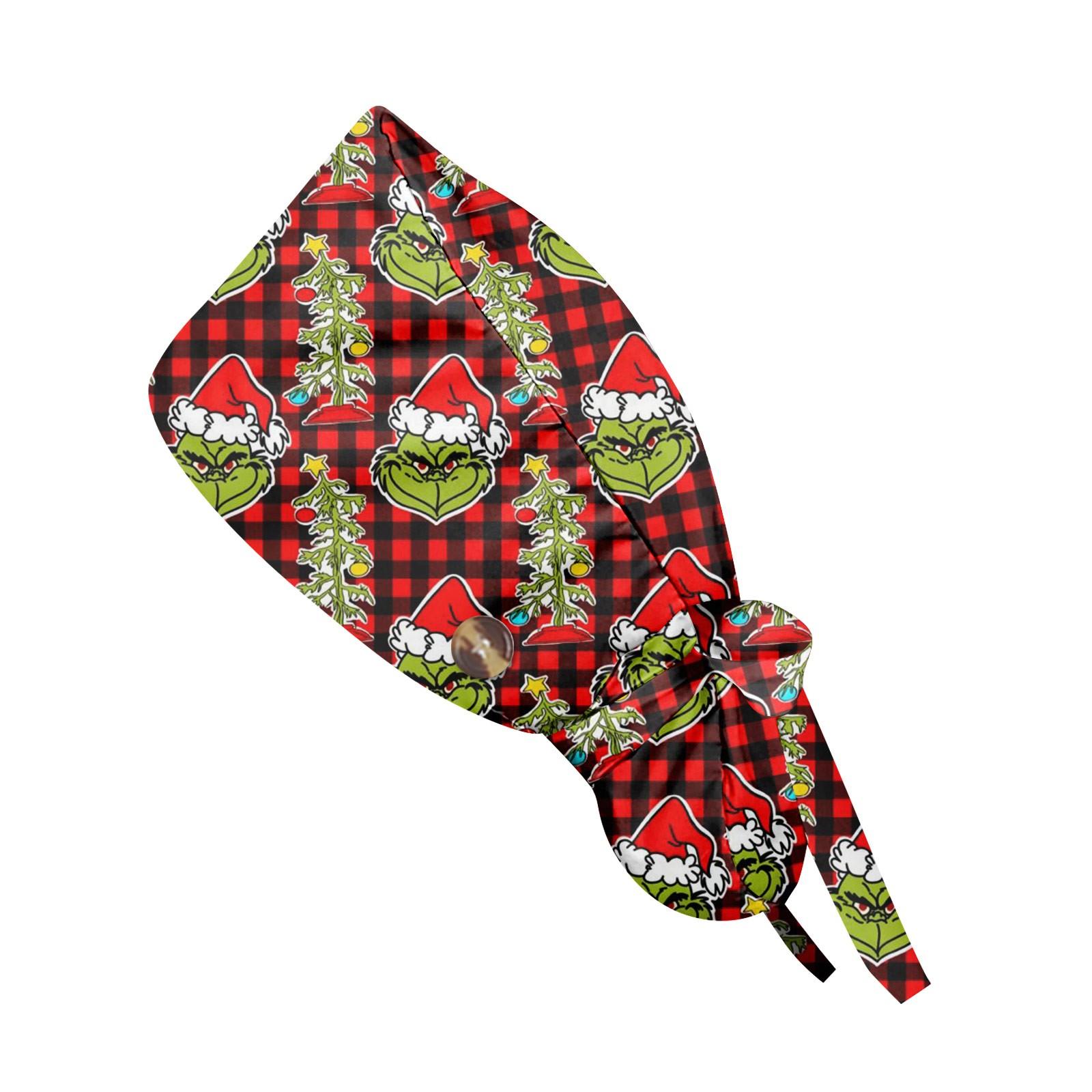 Festive Christmas Scrub Cap with Adjustable Ties Holiday Plaid Design for Medical Professionals, Unisex Fit One Size винный
Festive Christmas Scrub Cap with Adjustable Ties Holiday Plaid Design for Medical Professionals, Unisex Fit One Size винный