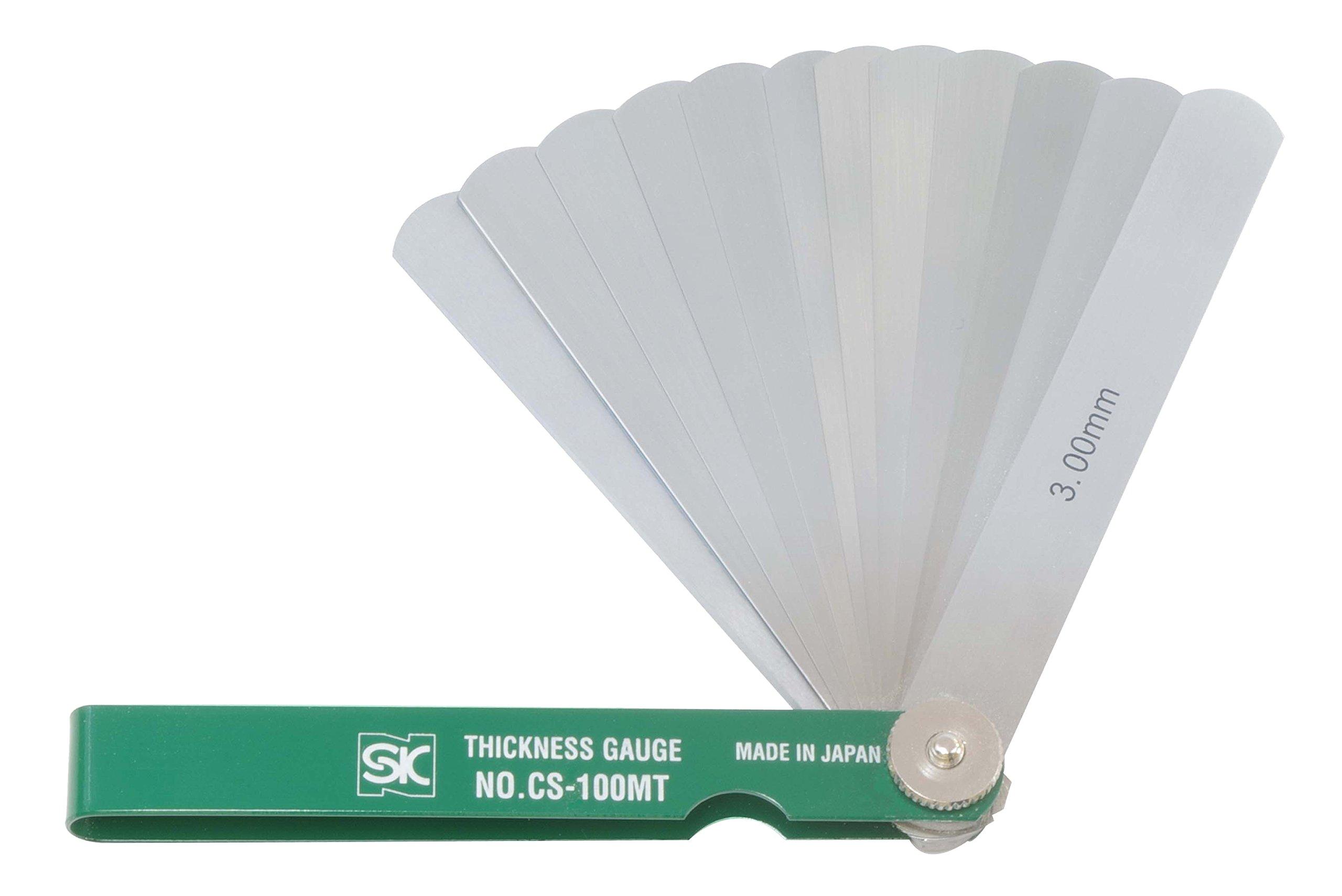 Niigata Seiki SK Made in Japan Thickness Gauge Color Sleeve Type Green 12 Piece Set 100mm (Gap Gauge) CS-100MT 0.04-3.00mm
Niigata Seiki SK Made in Japan Thickness Gauge Color Sleeve Type Green 12 Piece Set 100mm (Gap Gauge) CS-100MT 0.04-3.00mm