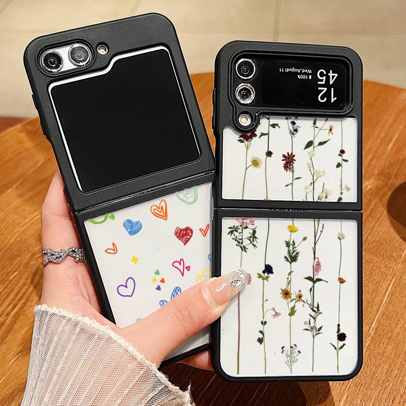 Для Samsung Galaxy Z Flip6 Flip5 Flip4 Tpu Hybird акриловый жесткий цветочный узор 2 шт складной прозрачный тонкий чехол Samsung Z Flip6
Для Samsung Galaxy Z Flip6 Flip5 Flip4 Tpu Hybird акриловый жесткий цветочный узор 2 шт складной прозрачный тонкий чехол Samsung Z Flip6