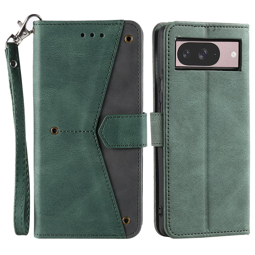 For Google Pixel 10 Pro/Pixel 10 Leather Case Splicing Stitching Wallet Phone Cover with Wrist Strap Green
For Google Pixel 10 Pro/Pixel 10 Leather Case Splicing Stitching Wallet Phone Cover with Wrist Strap Green