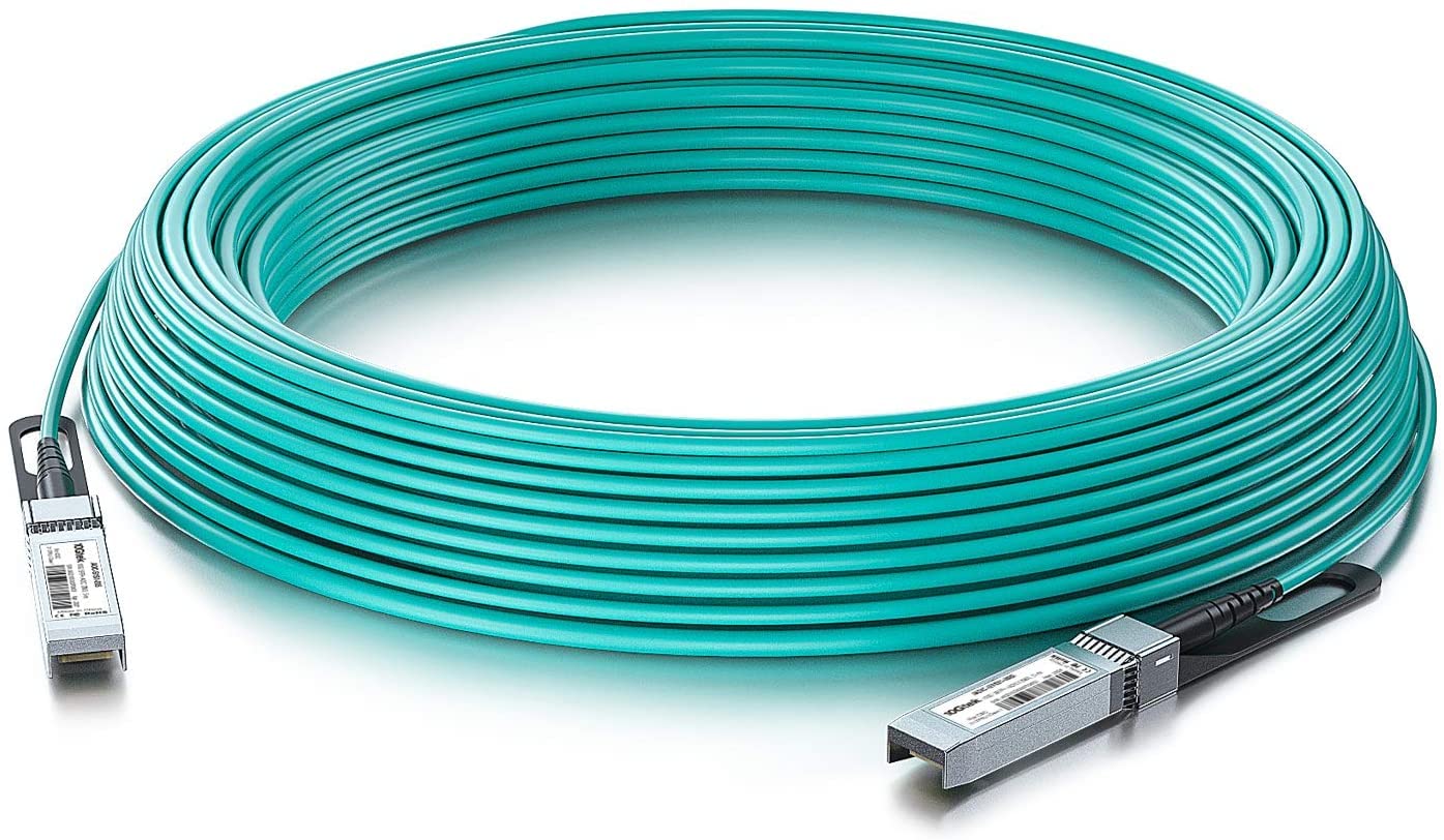 10Gtek 10G SFP AOC кабель 10GBASE Активний оптичний кабель Сумісний з Cisco SFP кабель 10 м + SFP-10G-AOC10M, Meraki, Ubiquit, Mikrotik, Fortinet, Netgear
10Gtek 10G SFP AOC кабель 10GBASE Активний оптичний кабель Сумісний з Cisco SFP кабель 10 м + SFP-10G-AOC10M, Meraki, Ubiquit, Mikrotik, Fortinet, Netgear