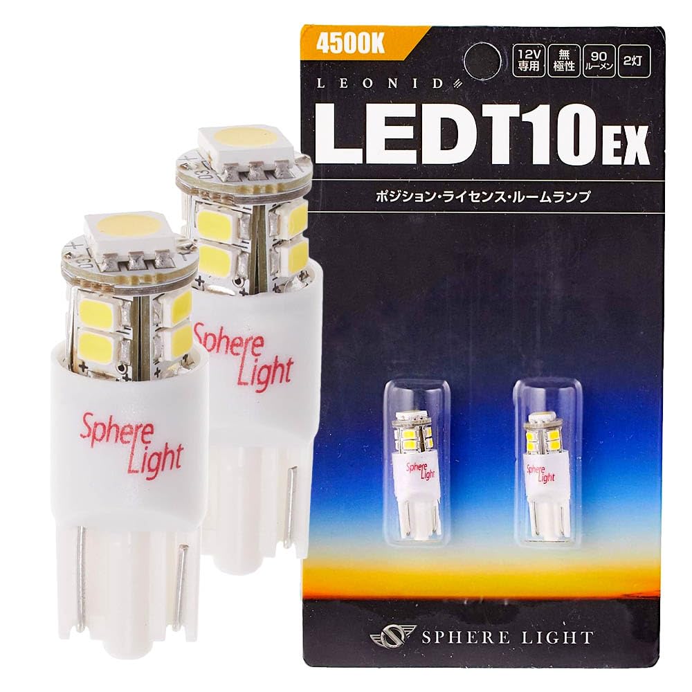 SPHERELIGHT T10 LEONID EX LED Bulb 4500K Sunlight 90lm 12V Vehicle Inspection Compliant Position License Plate Light Room Lamp Easy Replacement белый
SPHERELIGHT T10 LEONID EX LED Bulb 4500K Sunlight 90lm 12V Vehicle Inspection Compliant Position License Plate Light Room Lamp Easy Replacement белый