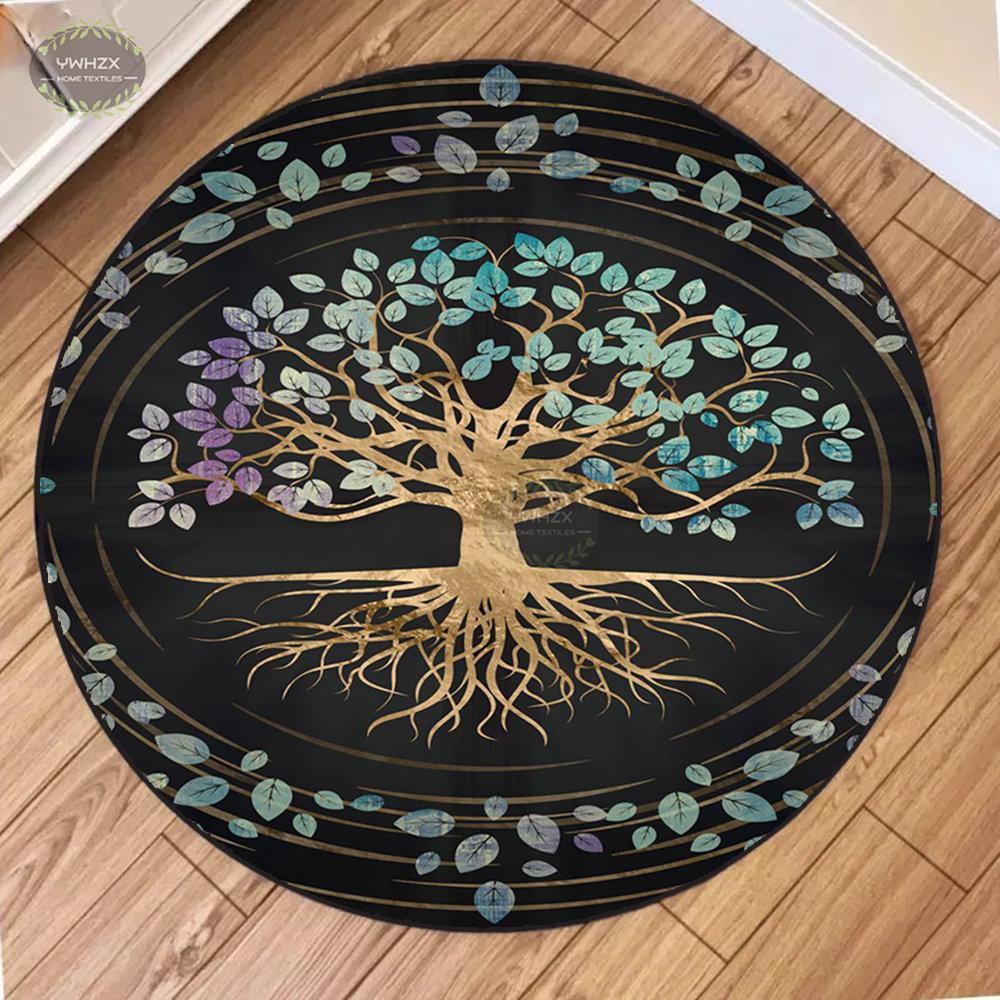 Tree of Life Rug Round Large Carpet for Living Room Bedroom Foot Rugs Baby Crawl Non-slip Floor Mat Aesthetics Home Decoration 120cm
Tree of Life Rug Round Large Carpet for Living Room Bedroom Foot Rugs Baby Crawl Non-slip Floor Mat Aesthetics Home Decoration 120cm