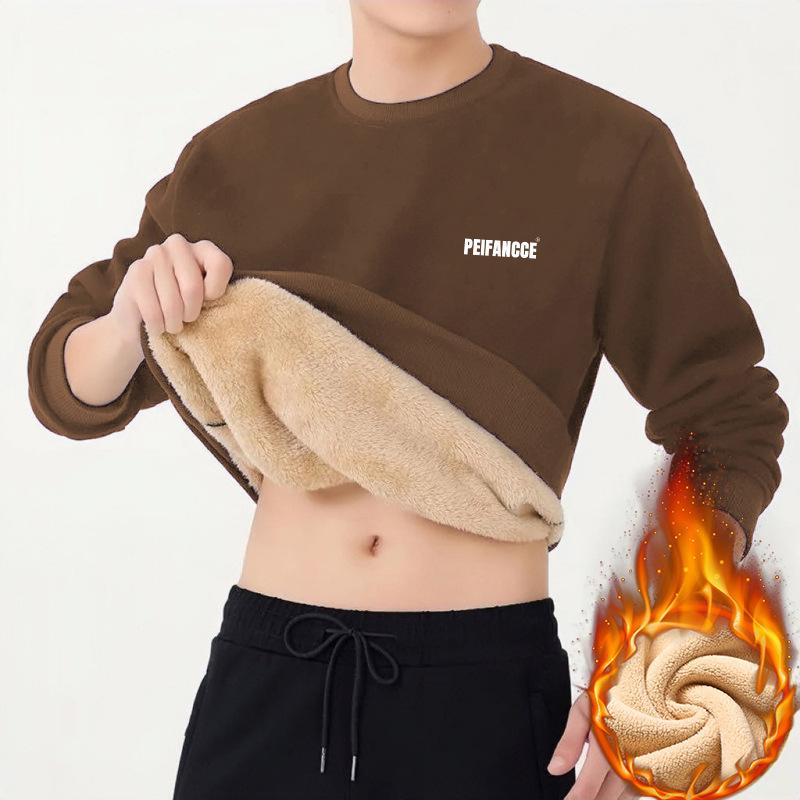 Trendy Men s Lambswool Fleece-lined Round Neck Winter Hoodie - Thick, Warm, and High-end Loose Fit Pullover. 4XL 85-95 kg
Trendy Men s Lambswool Fleece-lined Round Neck Winter Hoodie - Thick, Warm, and High-end Loose Fit Pullover. 4XL 85-95 kg