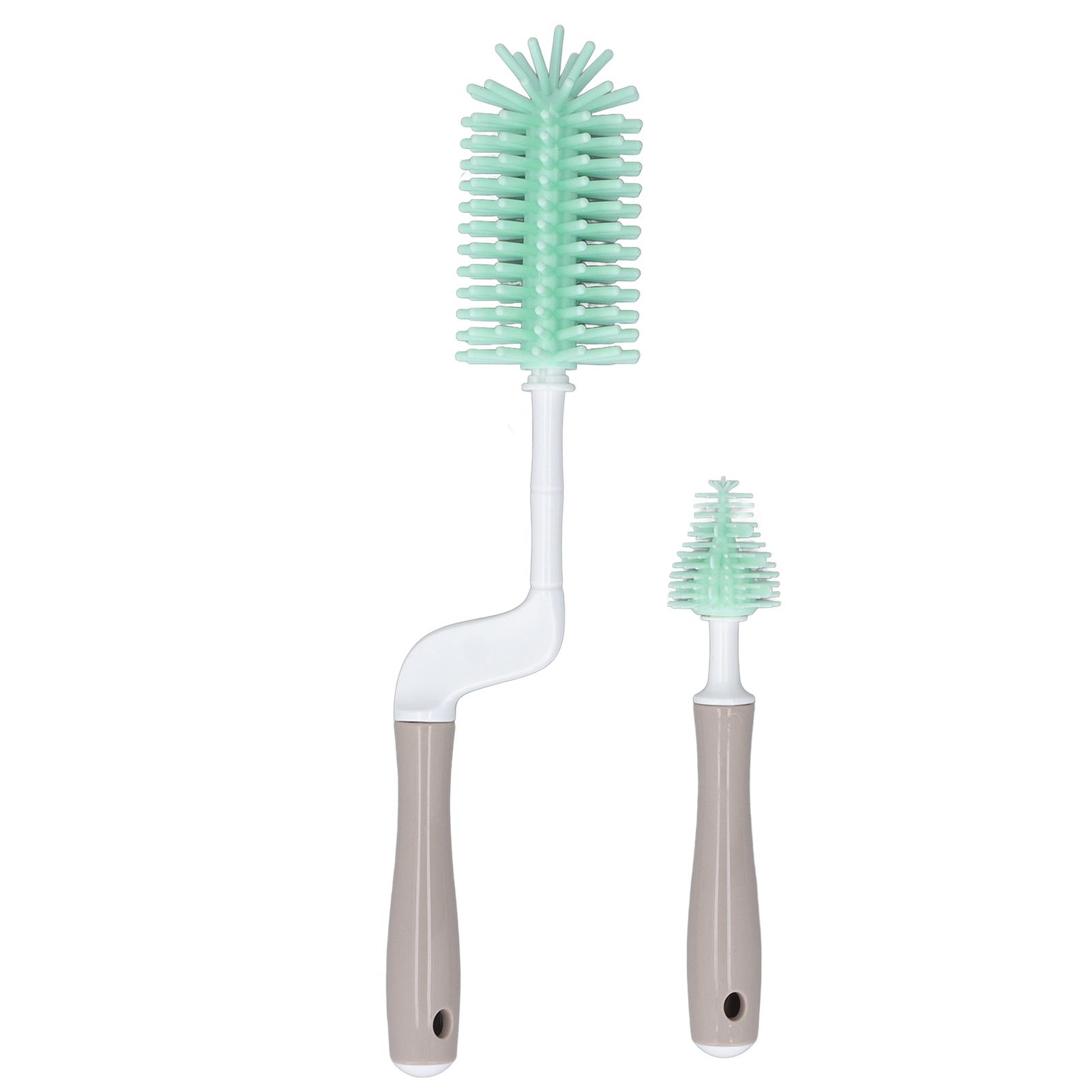 2Pcs Silicone Bottle Brush 360 Degree Rotating Soft Ergonomic Handle Bottle Cleaner Brush Set for зелёный
2Pcs Silicone Bottle Brush 360 Degree Rotating Soft Ergonomic Handle Bottle Cleaner Brush Set for зелёный
