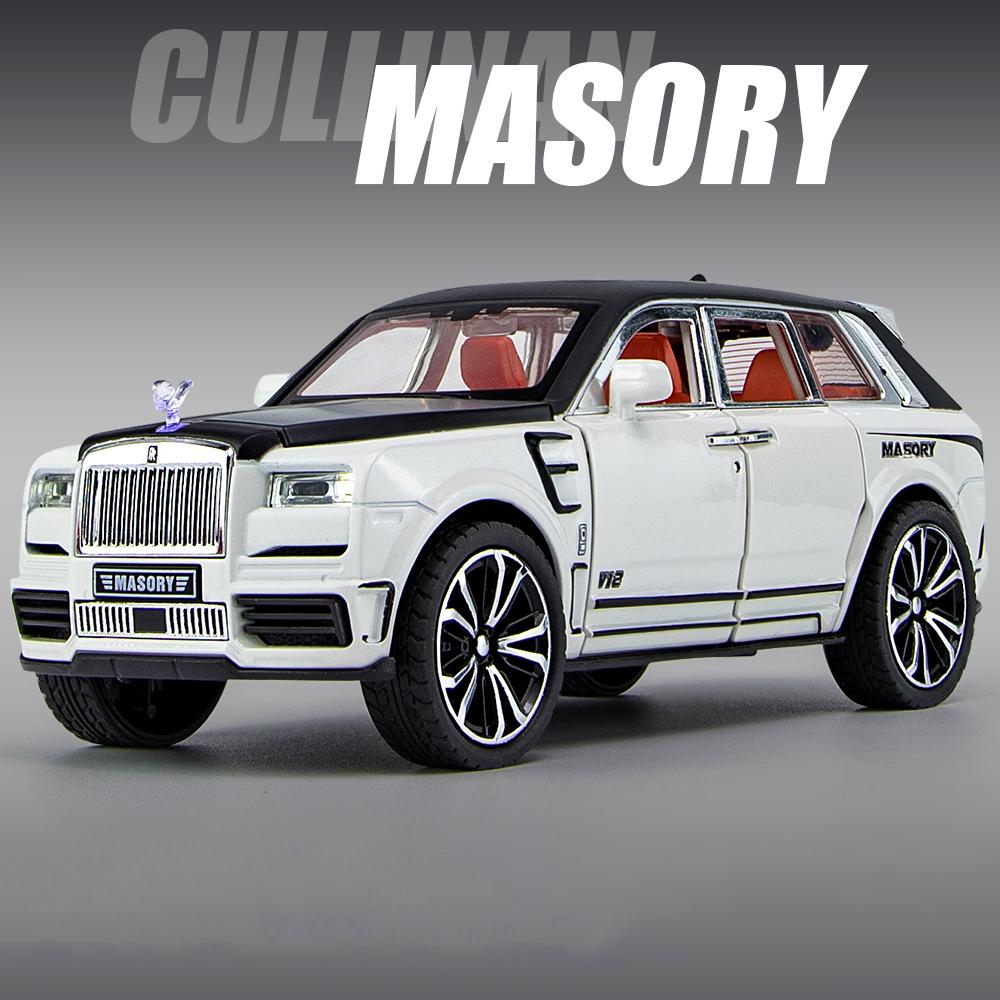 1:32 внедорожника Rolls Royce Cullinan MASORY, отлитые под давлением из сплава; Игрушечный транспорт Металлическая игрушечная модель автомобиля Коллекция звуков и света Детские игрушки
1:32 внедорожника Rolls Royce Cullinan MASORY, отлитые под давлением из сплава; Игрушечный транспорт Металлическая игрушечная модель автомобиля Коллекция звуков и света Детские игрушки