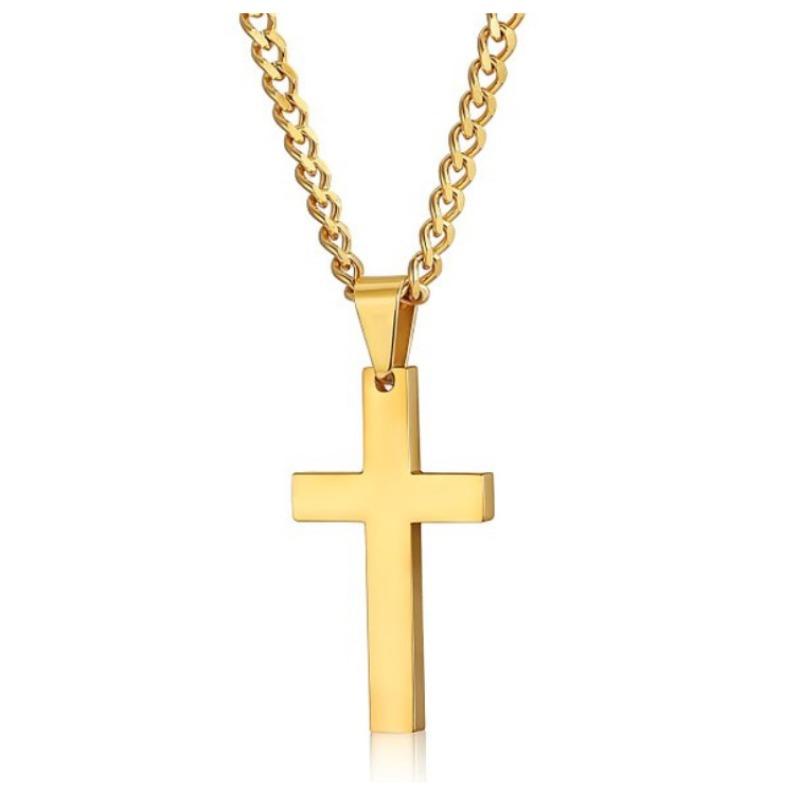 Promotional new simple cross necklace pendant jewelry with chain simple glossy
Promotional new simple cross necklace pendant jewelry with chain simple glossy