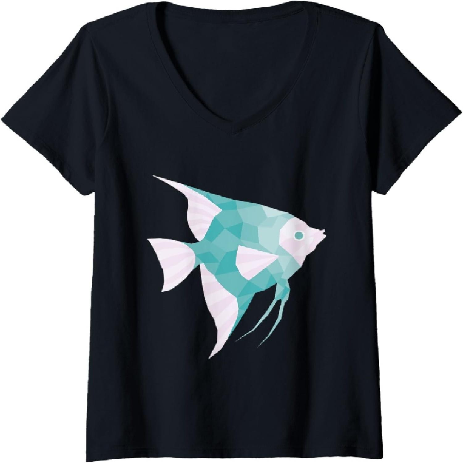 Жіноча футболка з V-подібним вирізом Акваріум Полігон Скалярія Бульбашки Повітря Подарунок для Акваріанців XXXXXL чорний
Жіноча футболка з V-подібним вирізом Акваріум Полігон Скалярія Бульбашки Повітря Подарунок для Акваріанців XXXXXL чорний