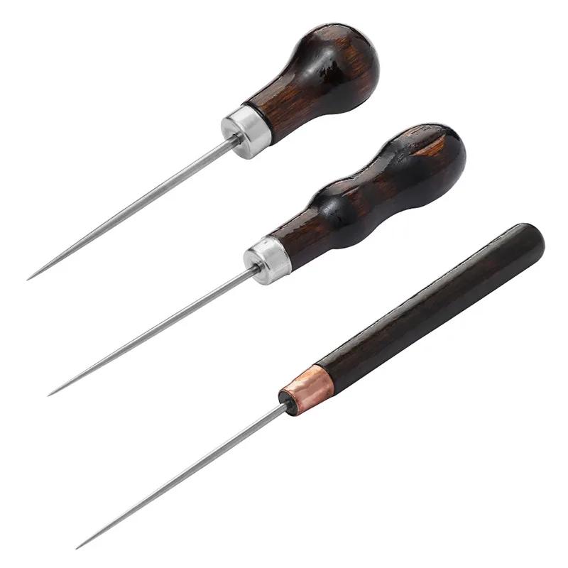 Sewing Awl with Wooden Handle, Scratch Stitching Pin, Punch for Sewing Shoes Repair Tool, Hand Stitcher, Leather Craft Awl, 3Pcs
Sewing Awl with Wooden Handle, Scratch Stitching Pin, Punch for Sewing Shoes Repair Tool, Hand Stitcher, Leather Craft Awl, 3Pcs