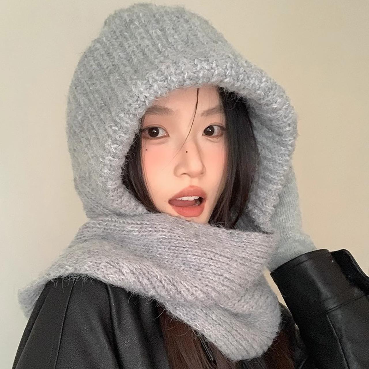 Зимний теплый вязаный шарф-шапка для женщин балаклава головной убор шейный платок для девочки защита ушей шапка-пуловер однотонная шерстяная шапка-бини One Size серый
Зимний теплый вязаный шарф-шапка для женщин балаклава головной убор шейный платок для девочки защита ушей шапка-пуловер однотонная шерстяная шапка-бини One Size серый