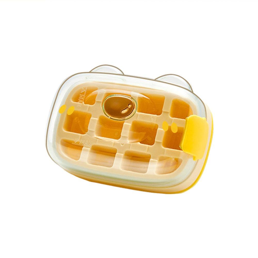 Press Type Ice Cube Mould With Lid Ice Compartment Boxs New Home Ice Box Gifts Yellow-S
Press Type Ice Cube Mould With Lid Ice Compartment Boxs New Home Ice Box Gifts Yellow-S