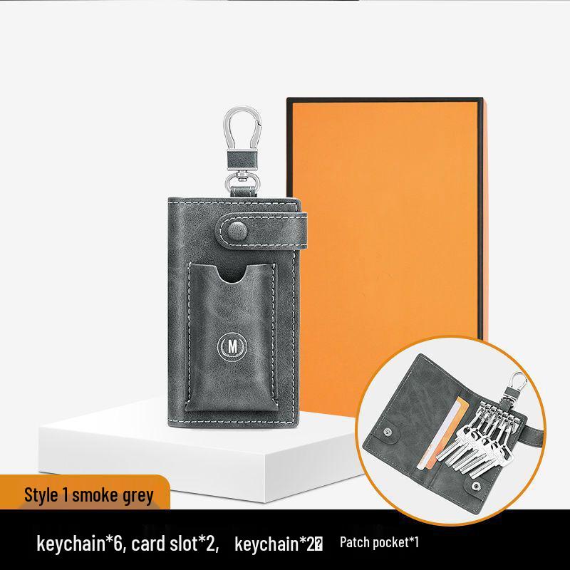 Чоловічий розкішний тримач для ключа та картки: Вишукане багатофункціональне настегенне сховище дим/сірий колір
Чоловічий розкішний тримач для ключа та картки: Вишукане багатофункціональне настегенне сховище дим/сірий колір